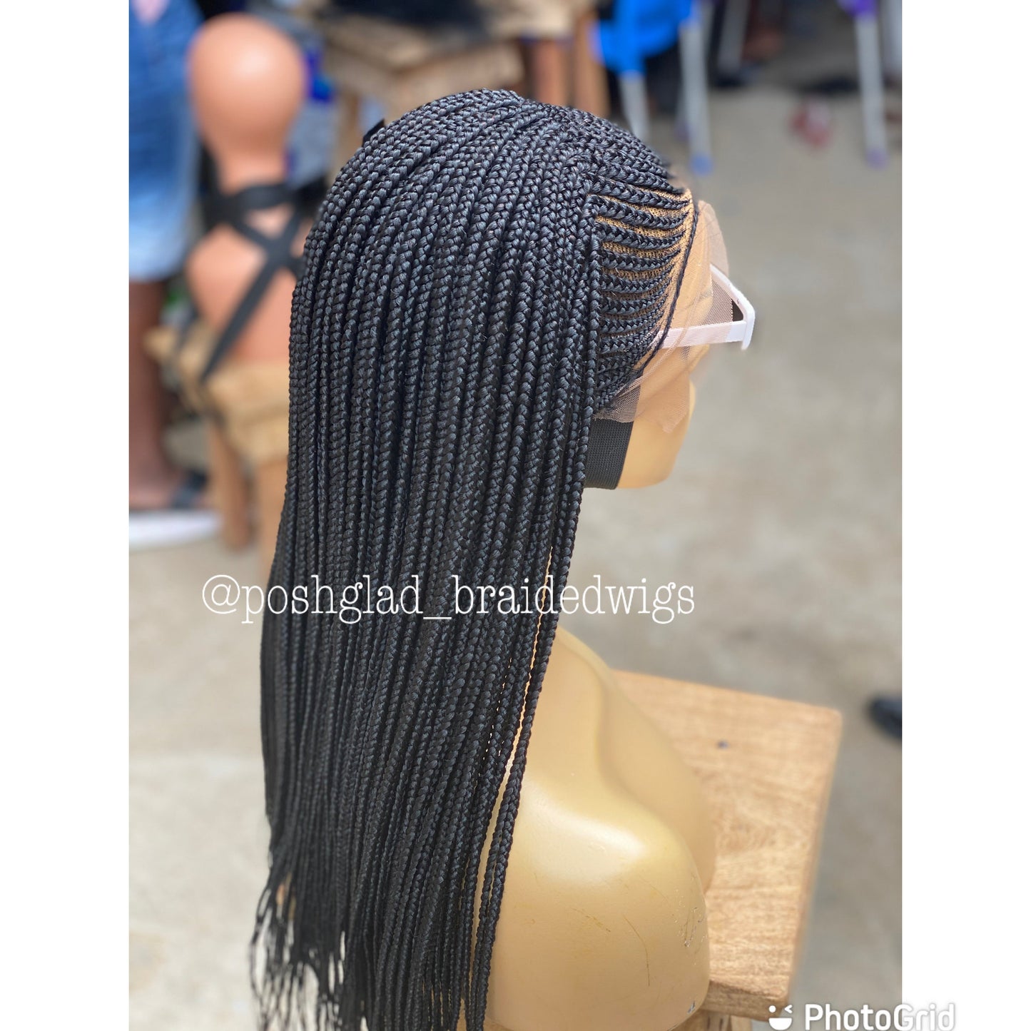 Cornrow Braid Wig "13x4 Lace Frontal" - Bemi