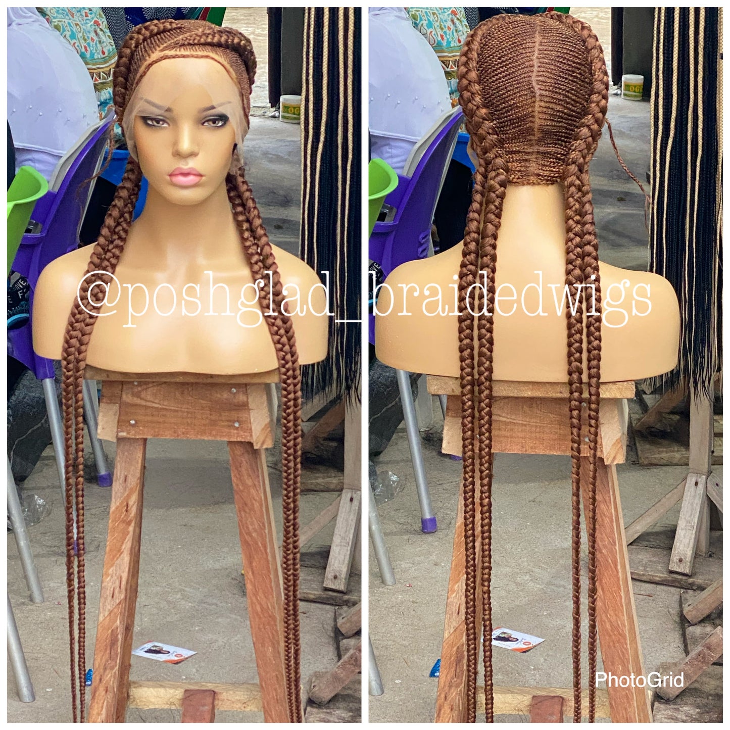 Cornrow Braid Wig - Color 30 Root - Imani