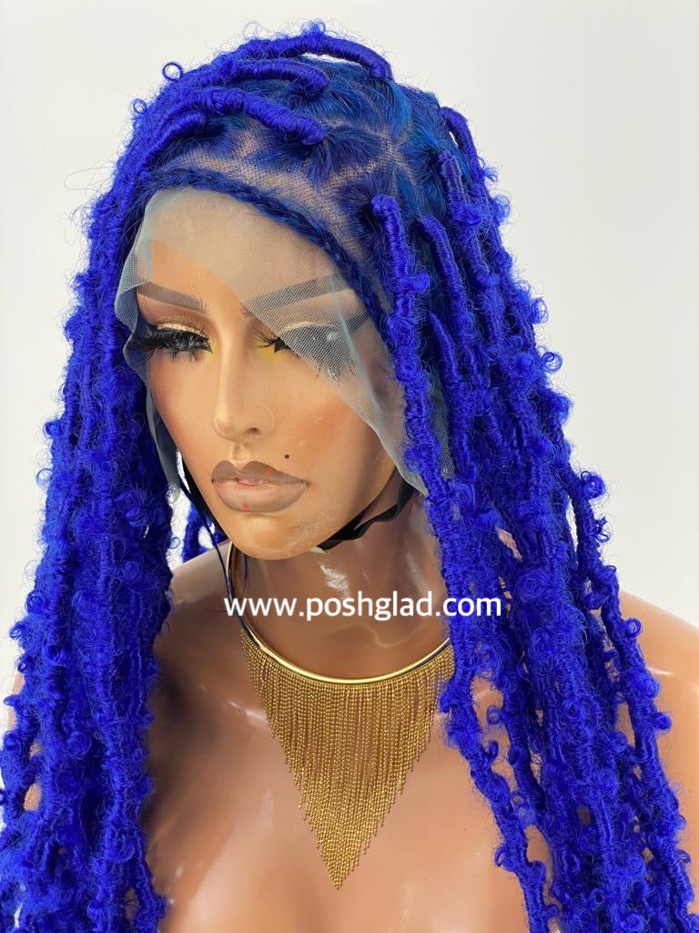 Distressed Butterfly Faux Locs Wig - Tessy