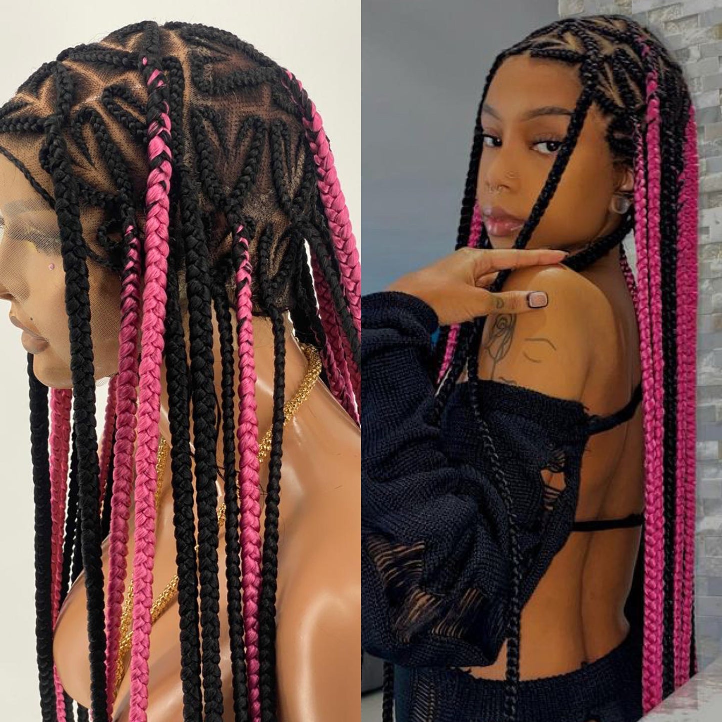Cornrow - Miss Pink - Ready to ship