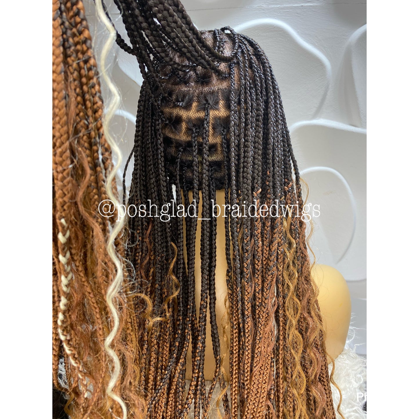 Goddess Knotless Braid Wig "Ombre Color" Full Lace (Karisma)
