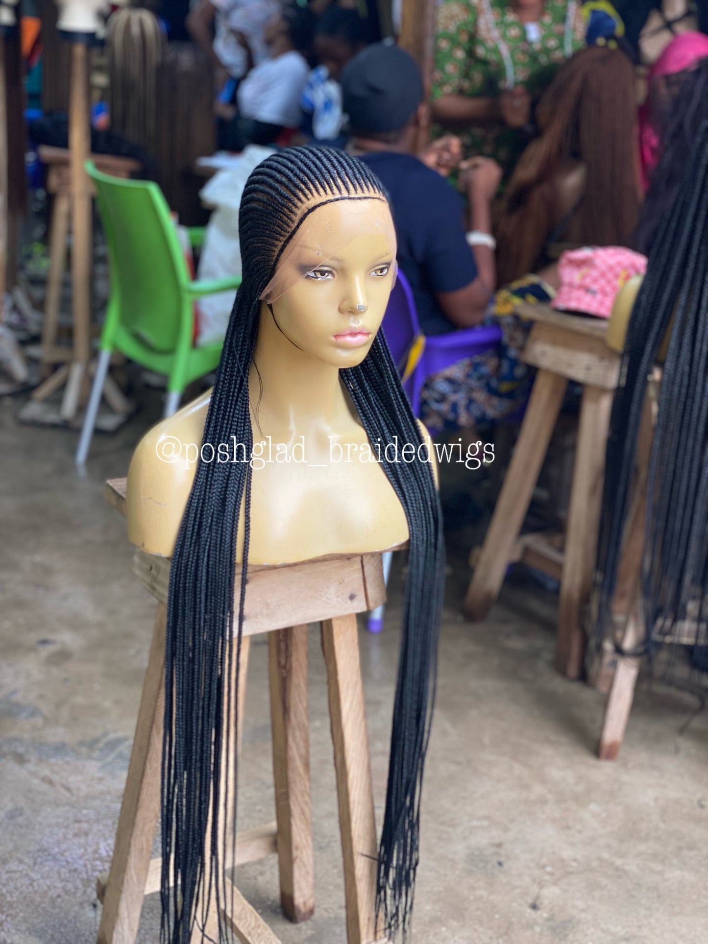 Cornrow Braid Wig (Ready to Ship) - Aisha