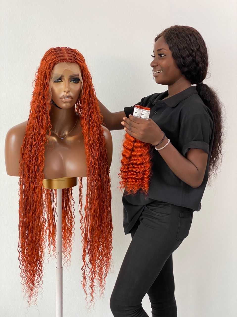 Bohemian Knotless - TARA COPPER RED (100% Human Hair)