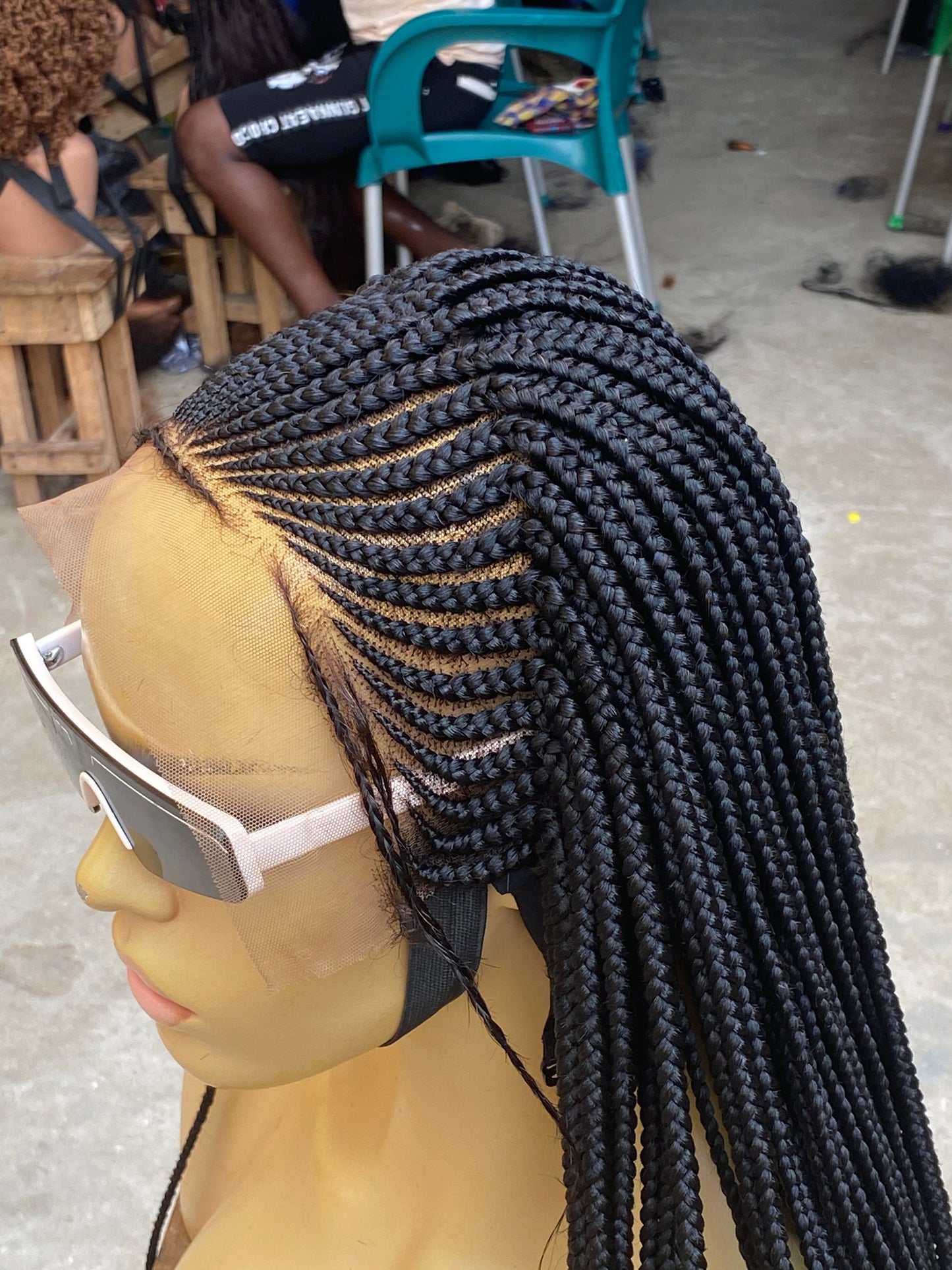 Cornrow Braid Wig - 13x6 Lace Frontal - Laraba