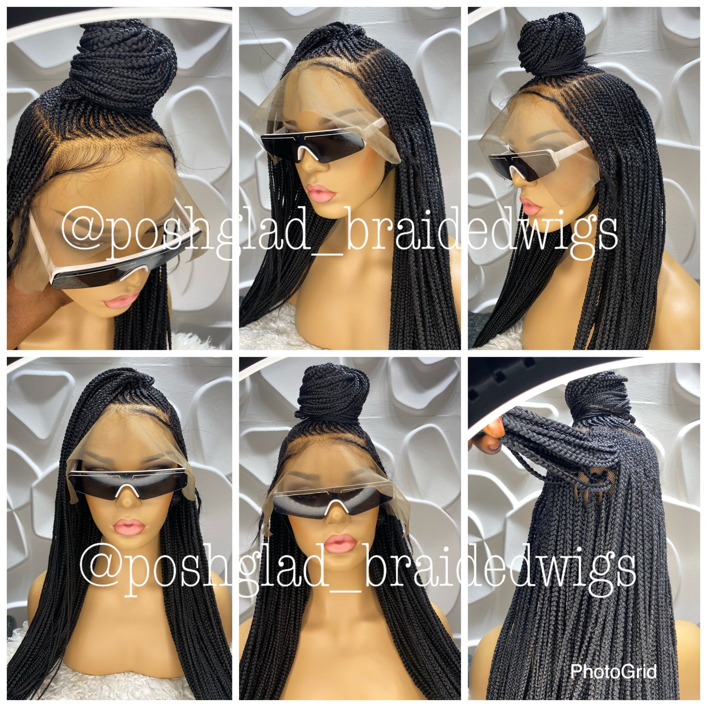 Cornrow Braid Wig (13x6 Lace Frontal) - Cele