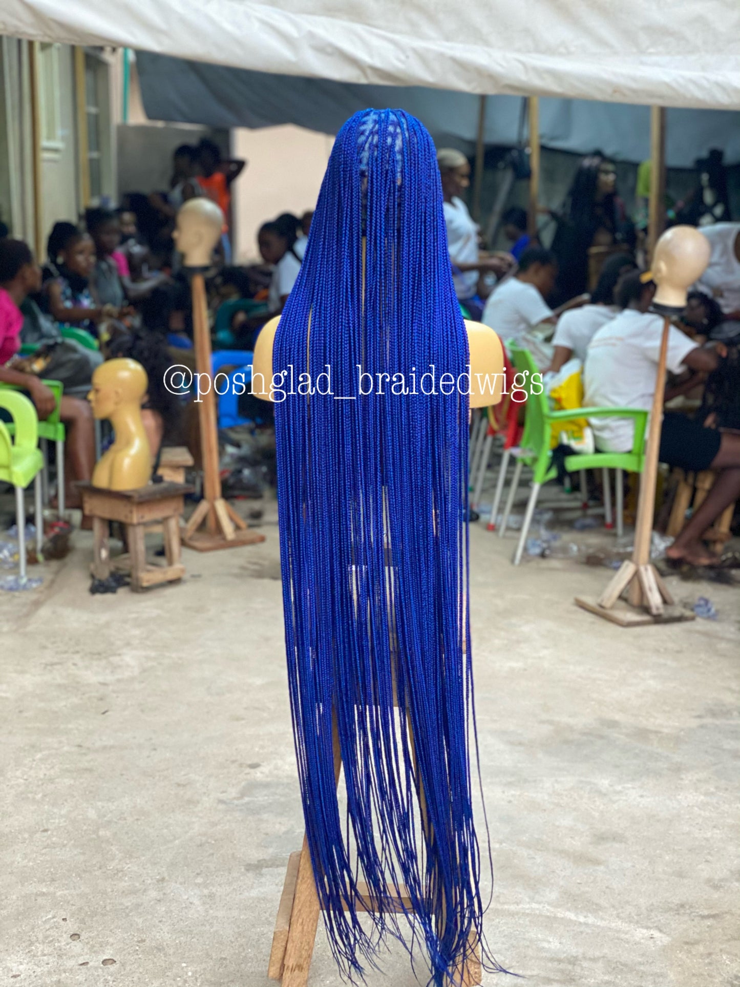 Shade knotless (PREMIUM BLUE) cost extra $50 for calf length