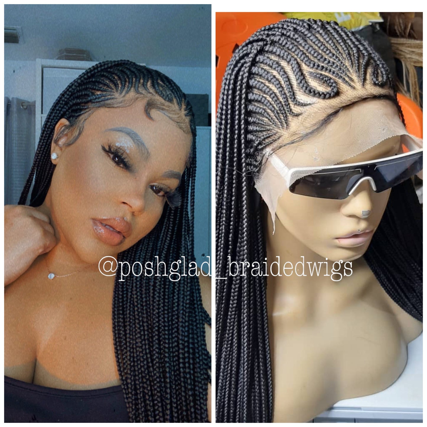 Wig Fab Cornrow 13 by 4 Ready to ship