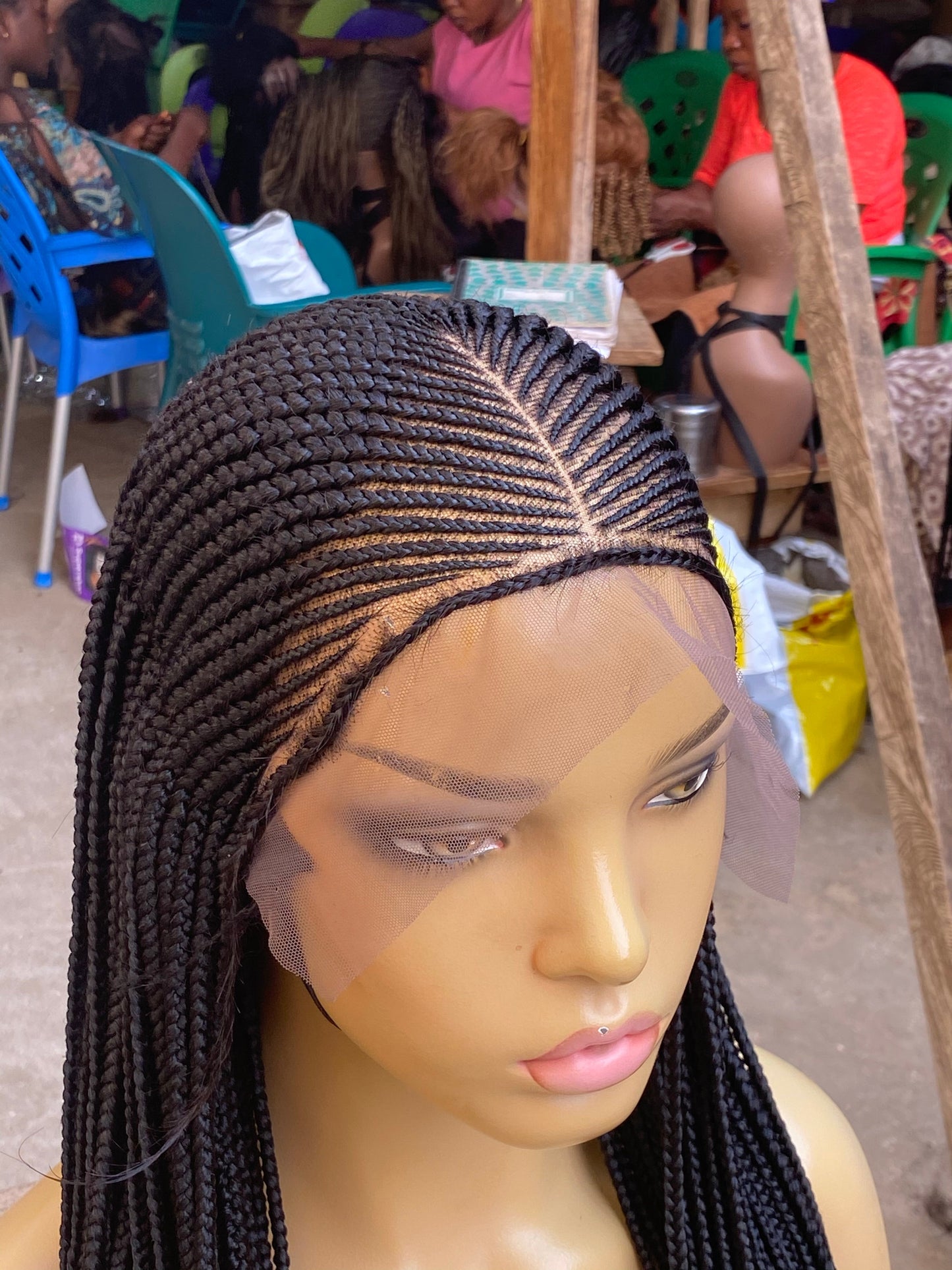 Cornrow Braid Wig - 13x6 Lace Frontal - Laraba
