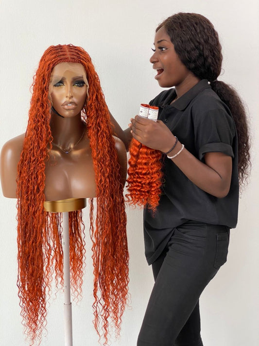 Bohemian Knotless - TARA COPPER RED (100% Human Hair)