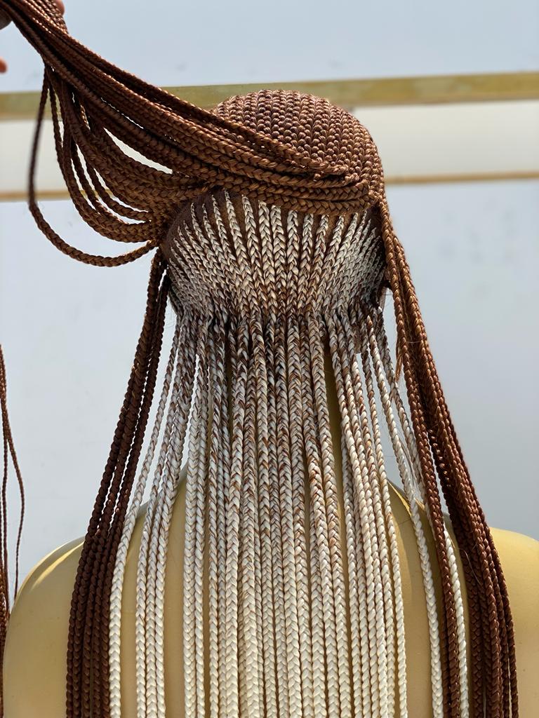 Ready to ship Cornrow Braided wig-Olaoma