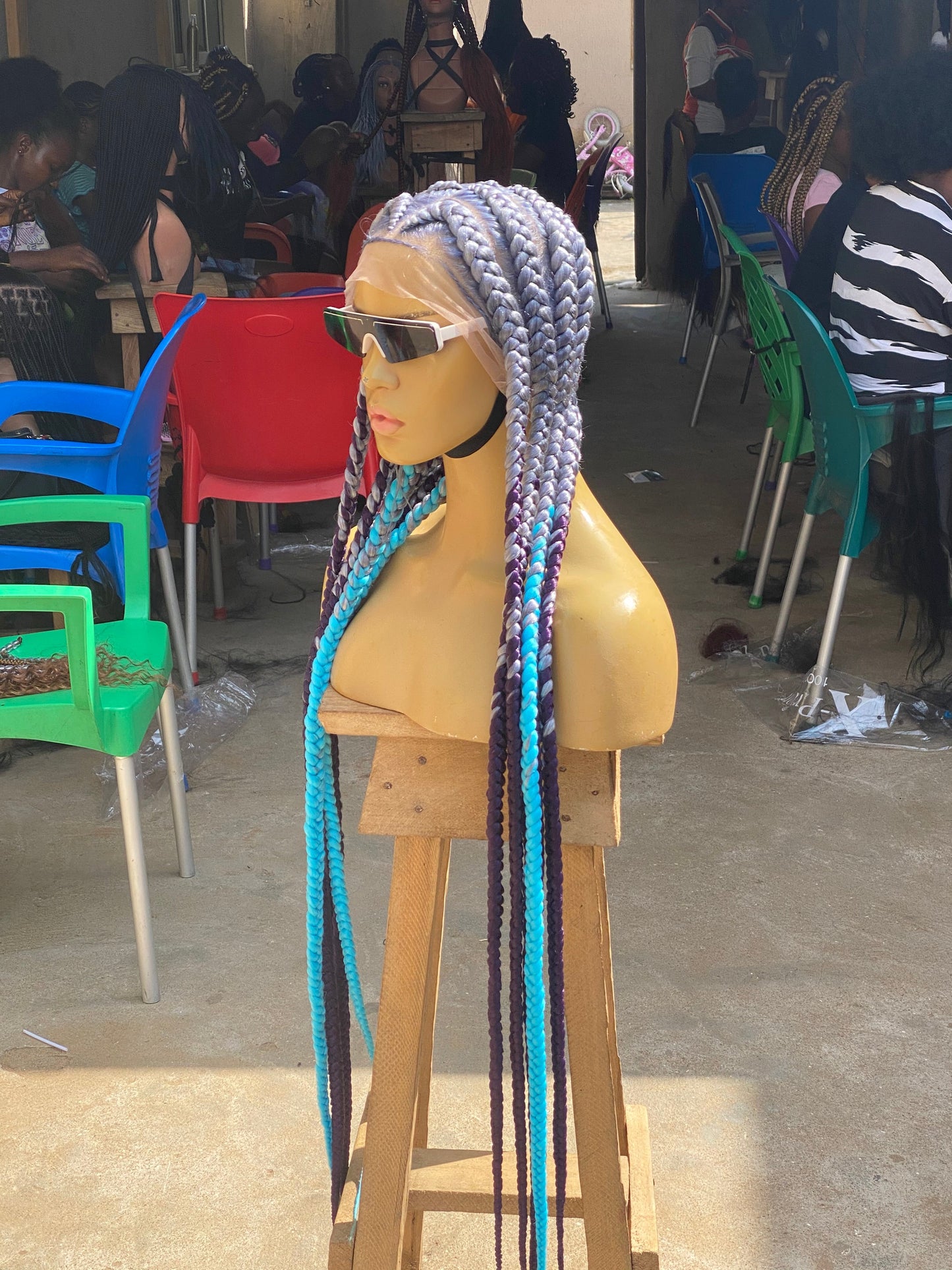 Pop Smoke Wig "Gray Color" Full Lace