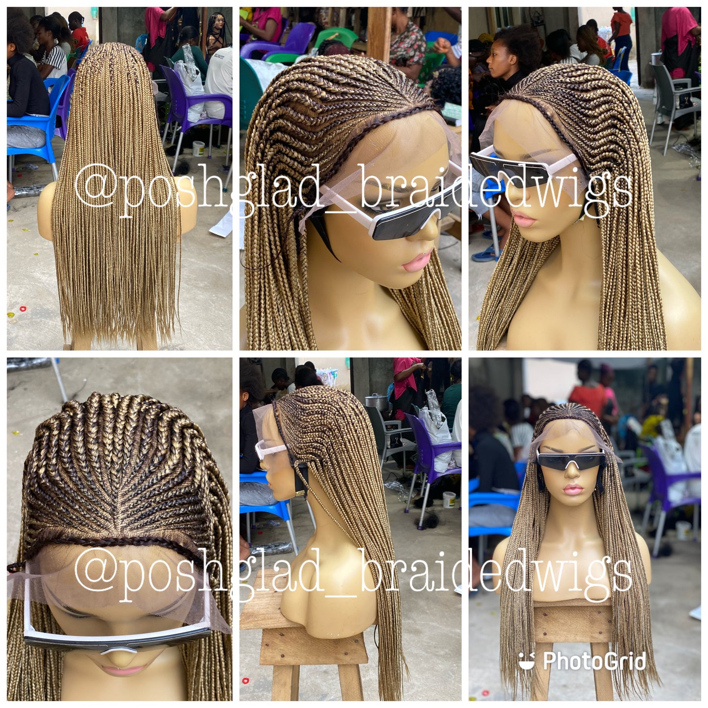 Cornrow Braid Wig - 13x6 Lace Frontal - Bolade