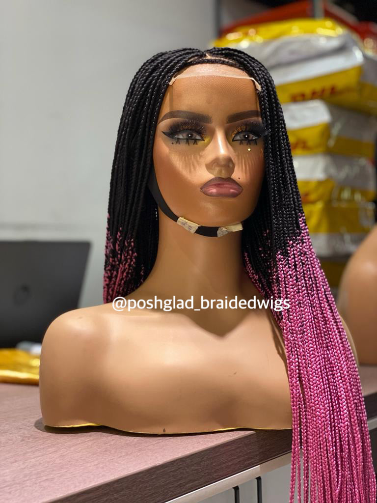 Closure Box Braid Wig (Ready To Ship) - Ife