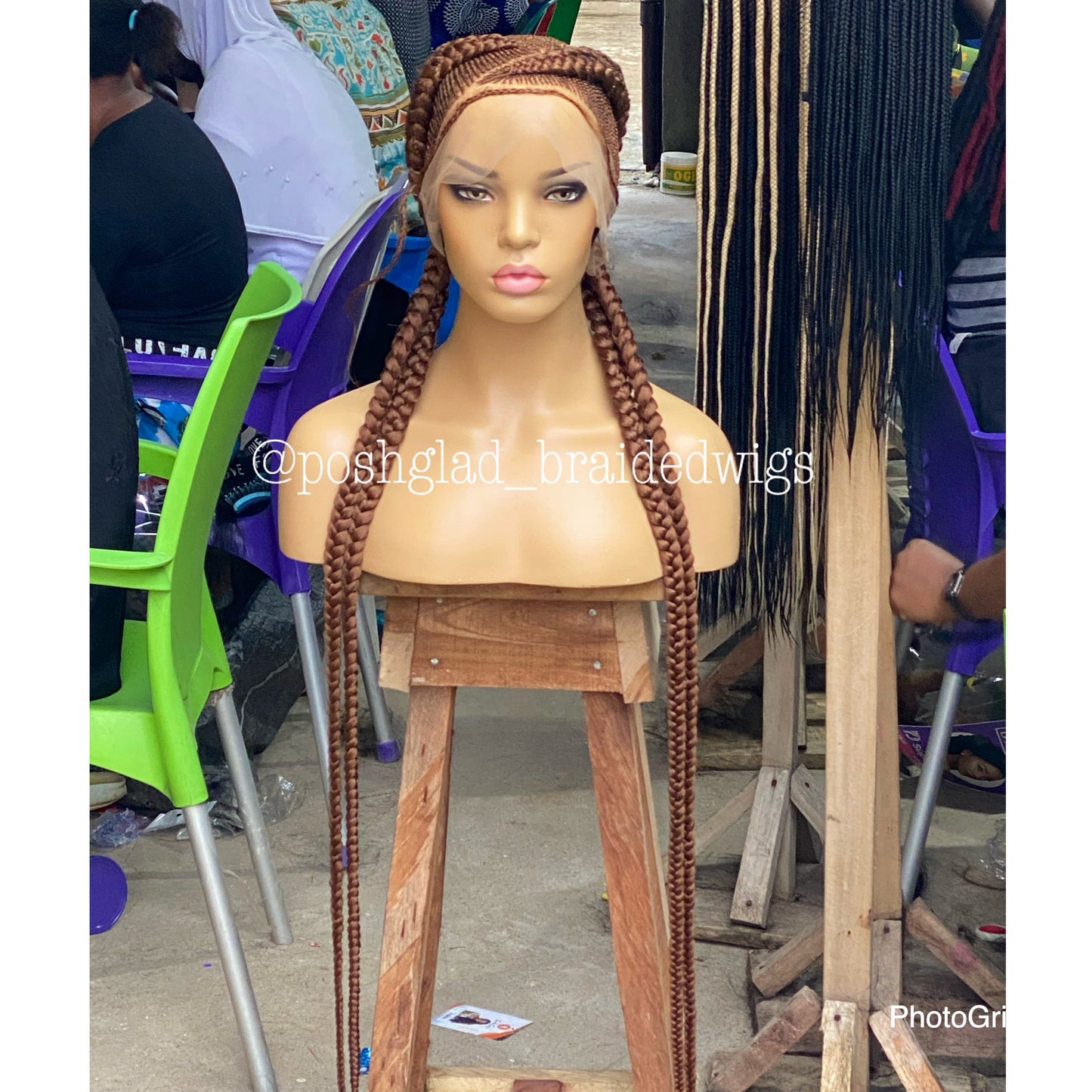 Cornrow Braid Wig - Color 30 Root - Imani