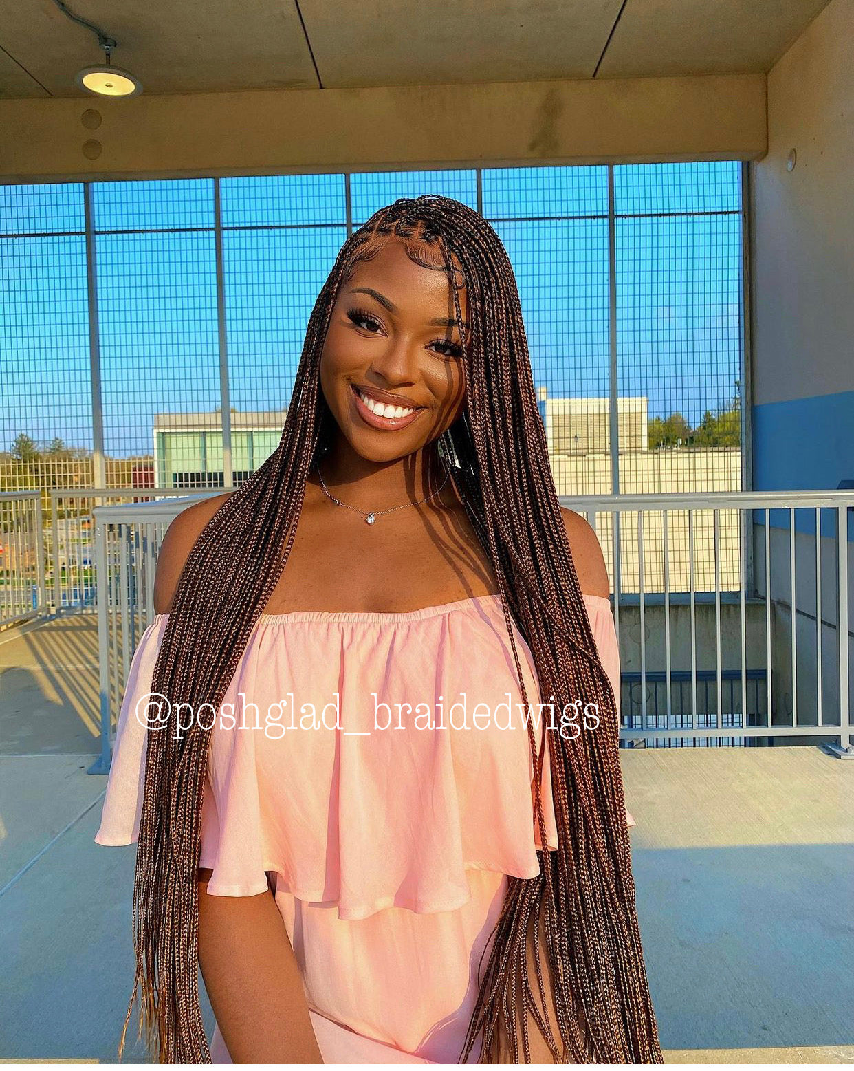 Beyoncé Knotless Braid Wig (Ready To Ship) Full Lace, Glueless