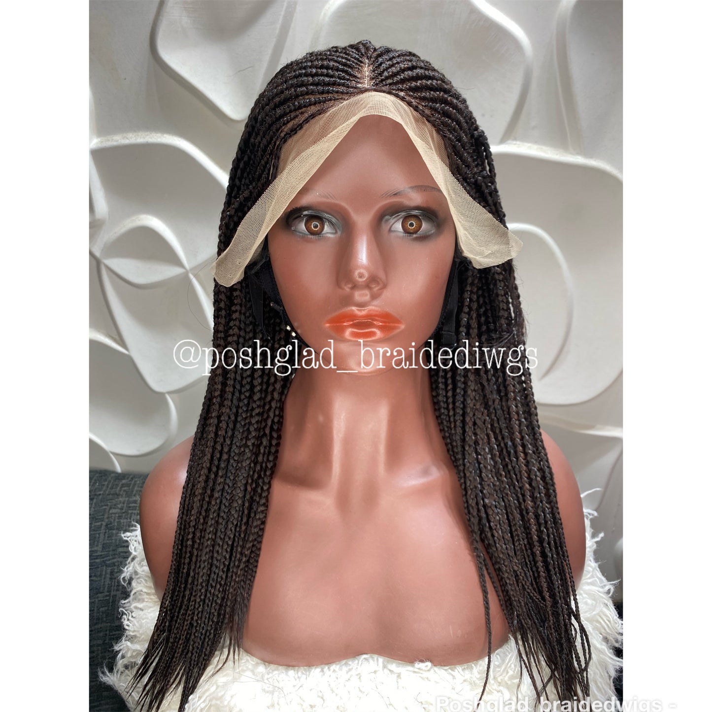 Cornrow Braid Wig - 13x4 Lace Frontal - Edina