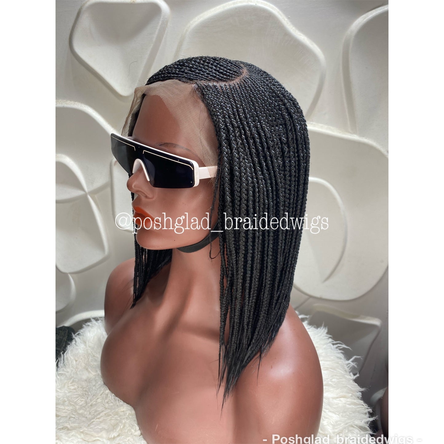 Cornrow Braid Wig (13x4 Lace Frontal) - C cut