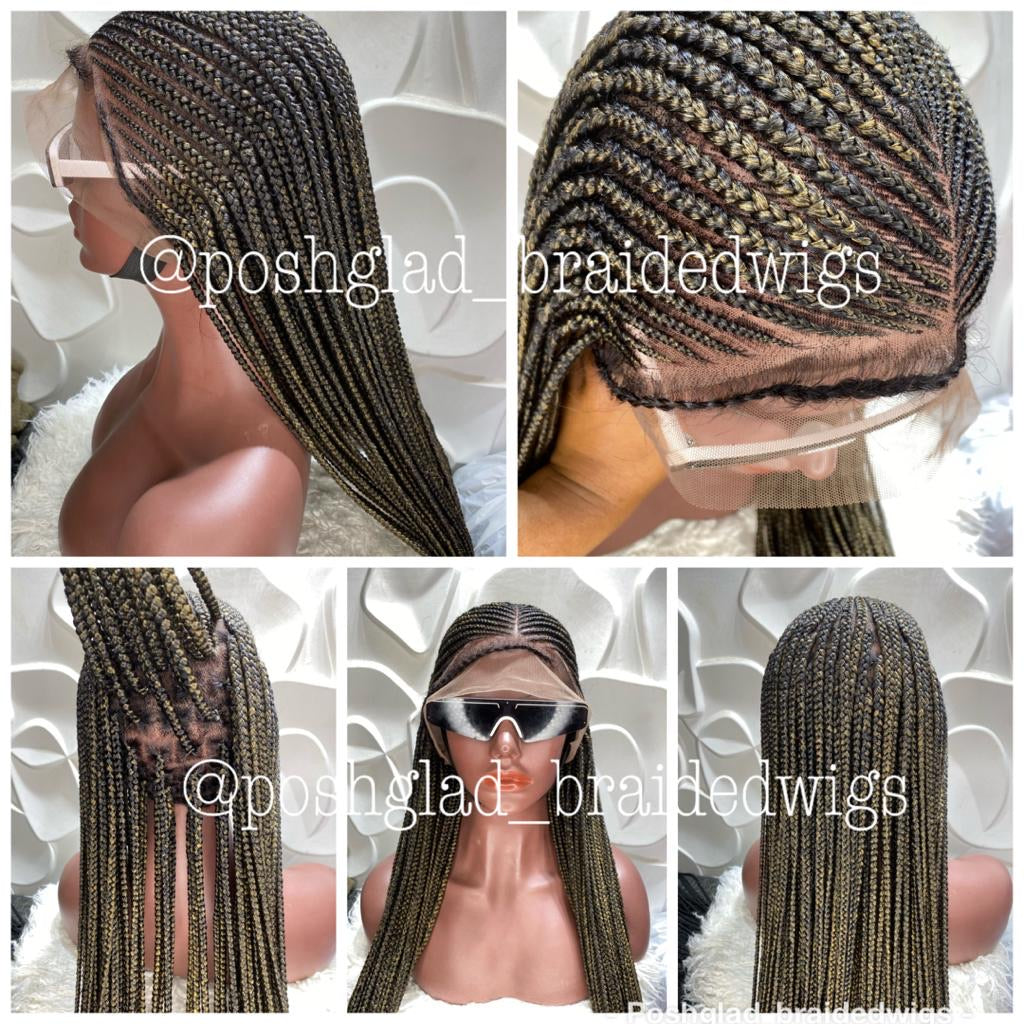 Cornrow Braid Wig - Full Lace - Abina
