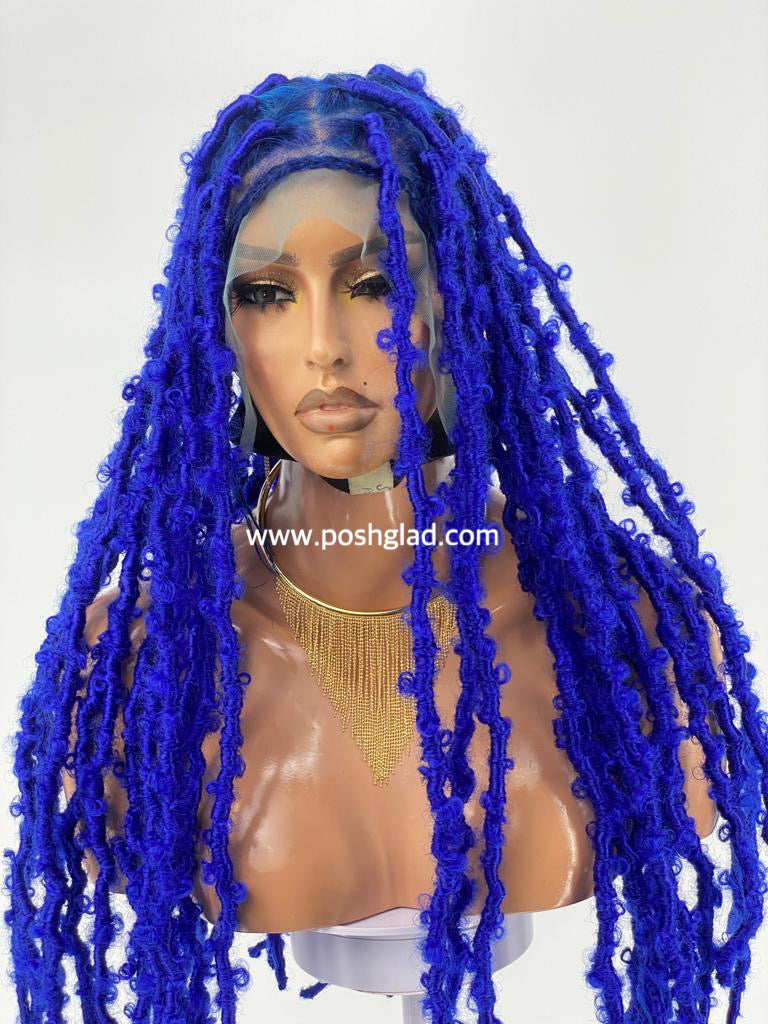 Distressed Butterfly Faux Locs Wig - Tessy