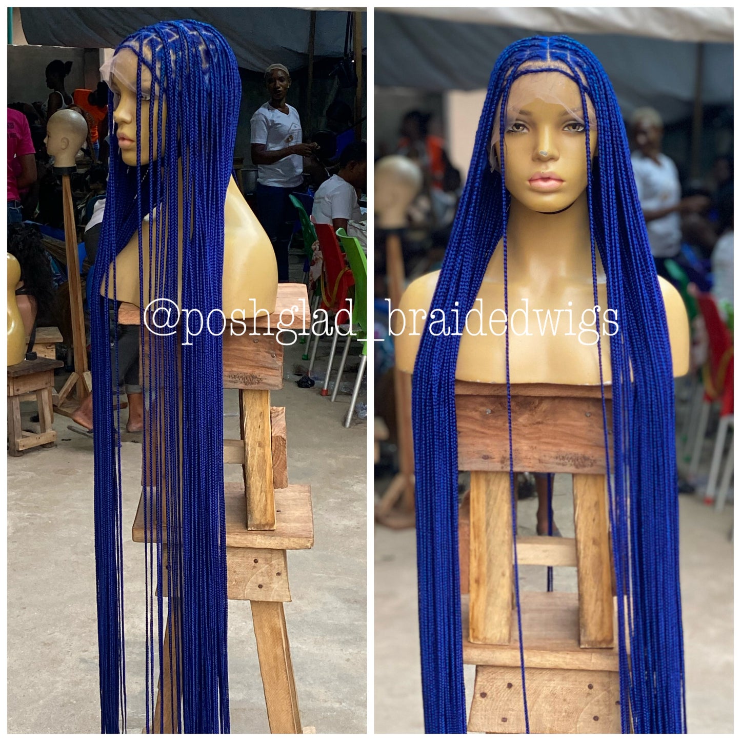 Shade knotless (PREMIUM BLUE) cost extra $50 for calf length