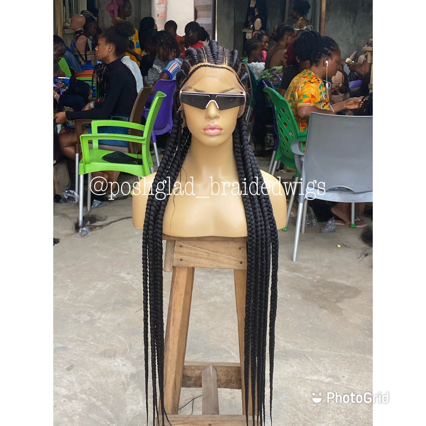 Feed In Braids To The Back - Amalia