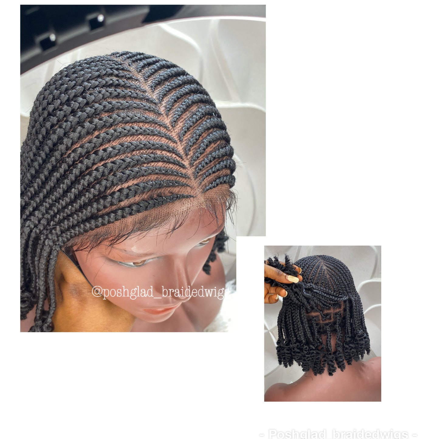 Cornrow Braid Wig - Center Part Wave - Alimat