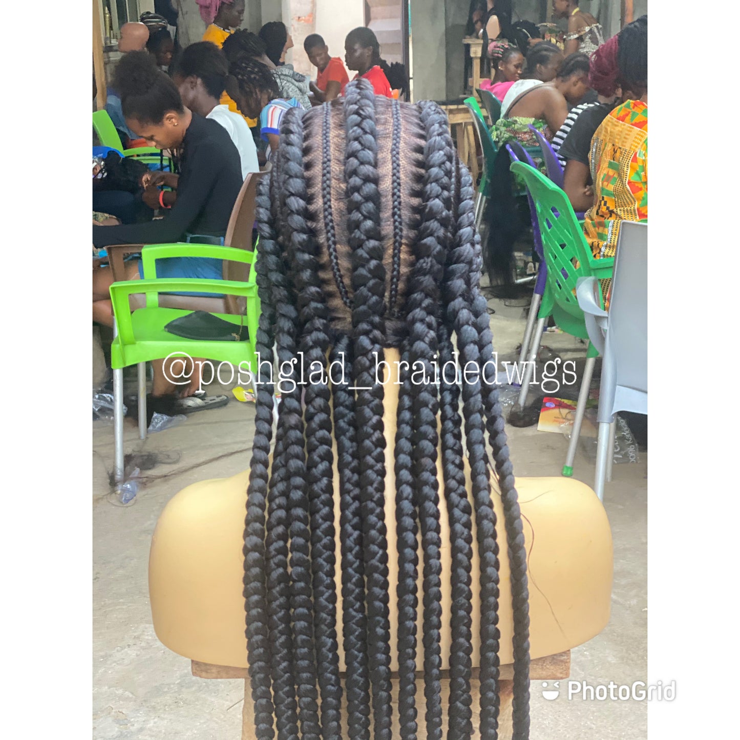 Feed In Braids To The Back - Amalia