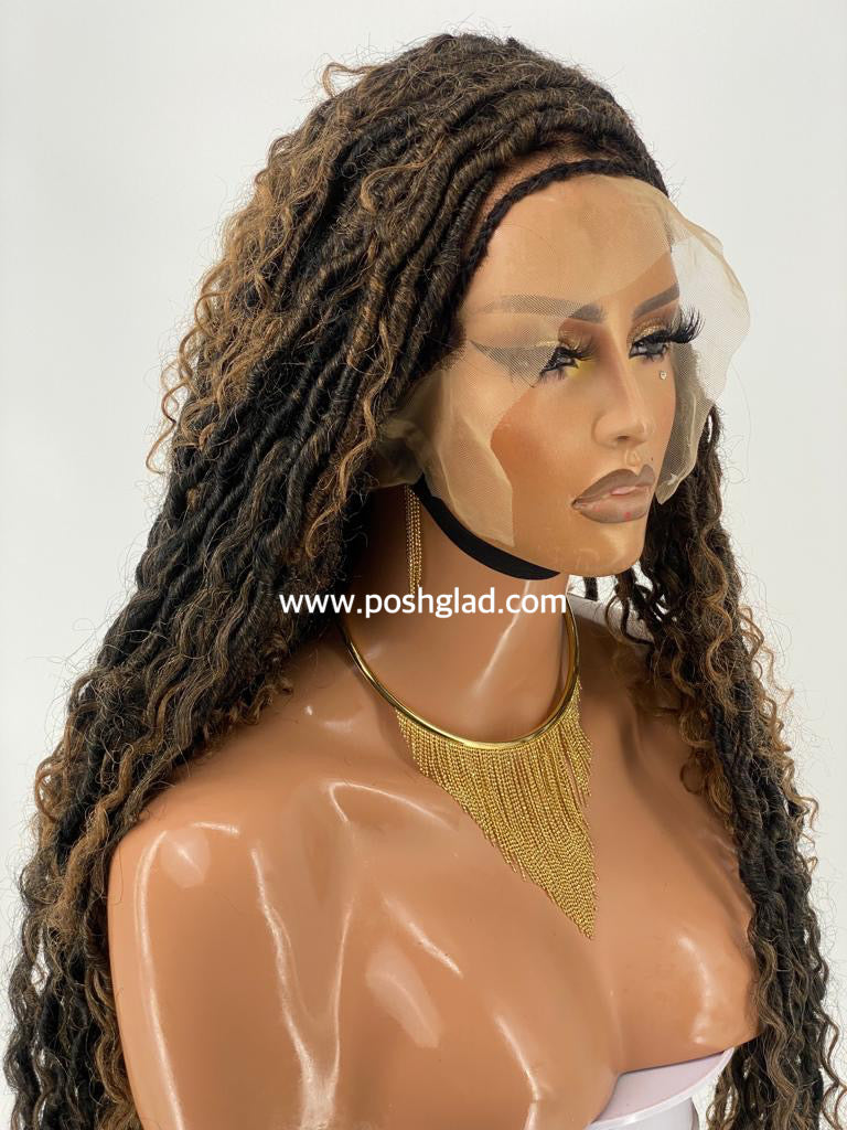 Destressed Locs Wig "Swiss Full Lace" (Ready to ship)