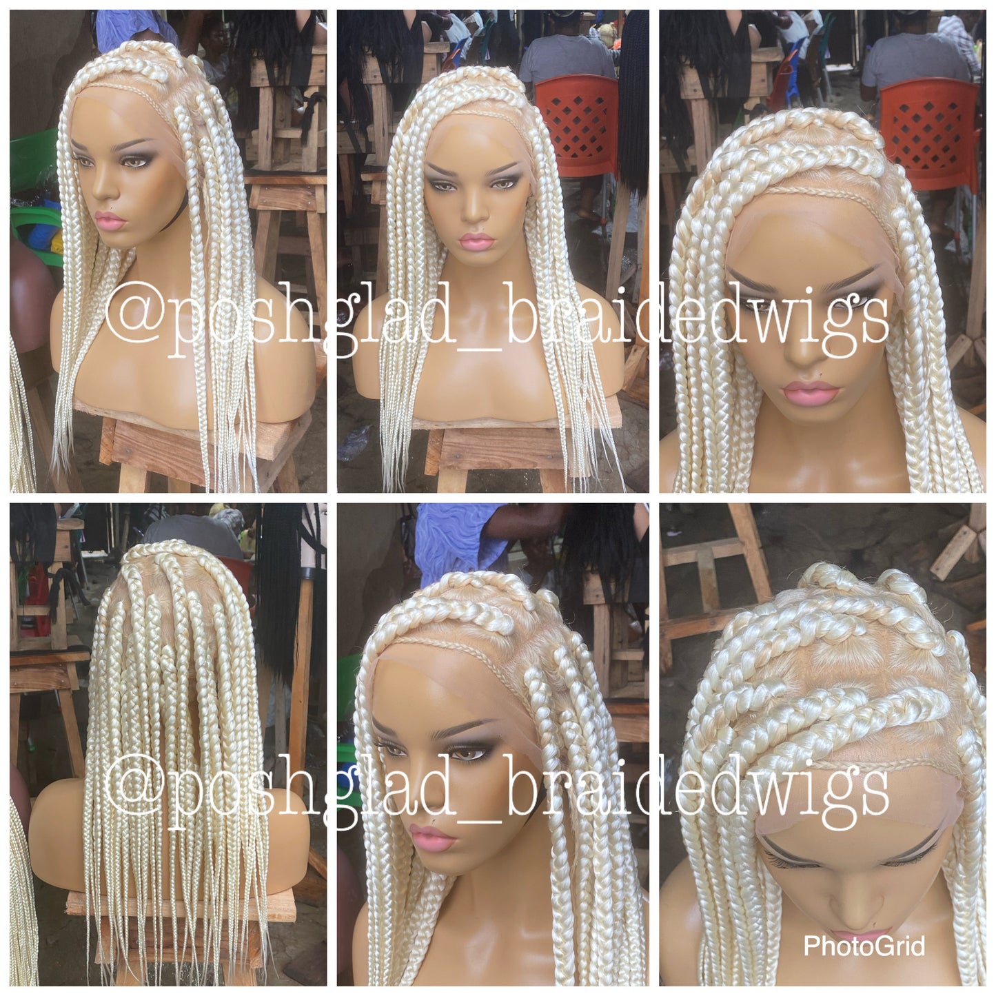 Funki JUMBO BOX BRAID PLATINUM BLONDE. (FULL LACE)