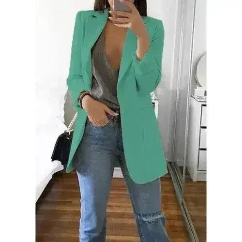 Autumn Women Casual Slim Blazers Suit Jacket Fashion Lady Office Suit