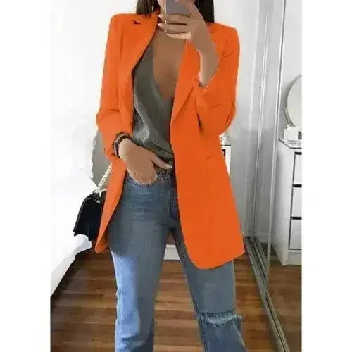Autumn Women Casual Slim Blazers Suit Jacket Fashion Lady Office Suit