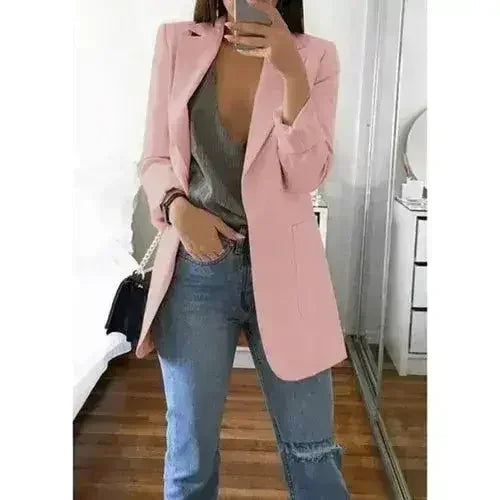 Autumn Women Casual Slim Blazers Suit Jacket Fashion Lady Office Suit