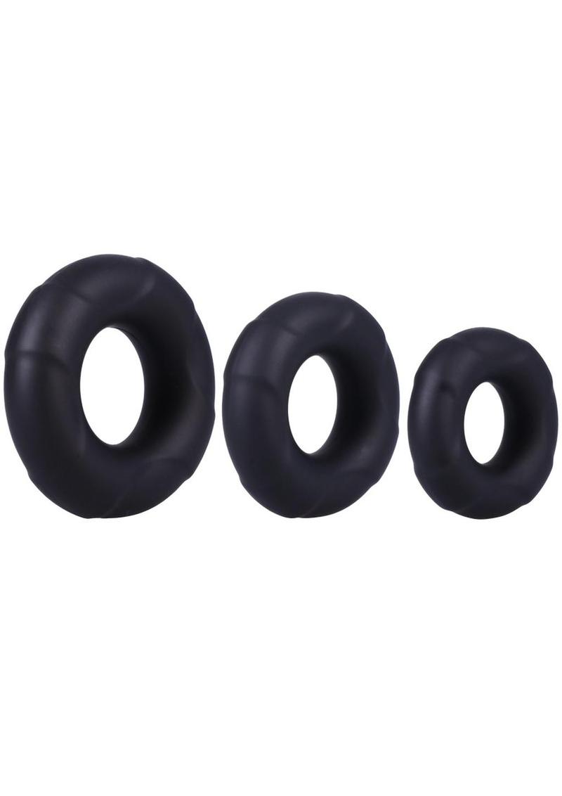 Doc Johnson C Ring Set In A Bag 3 Sizes Silicone Ring
