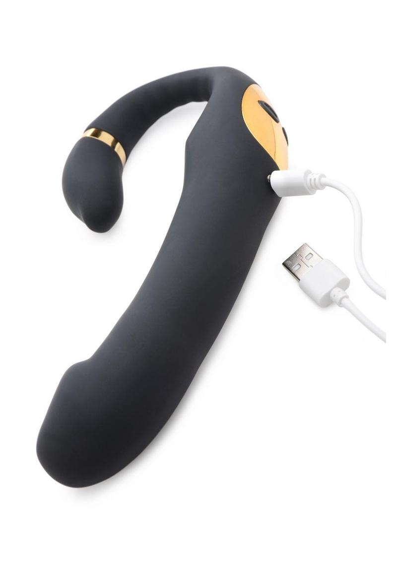 INMI 10X Pleasure Pose Come Hither Vibe with Poseable Clit Stimulator