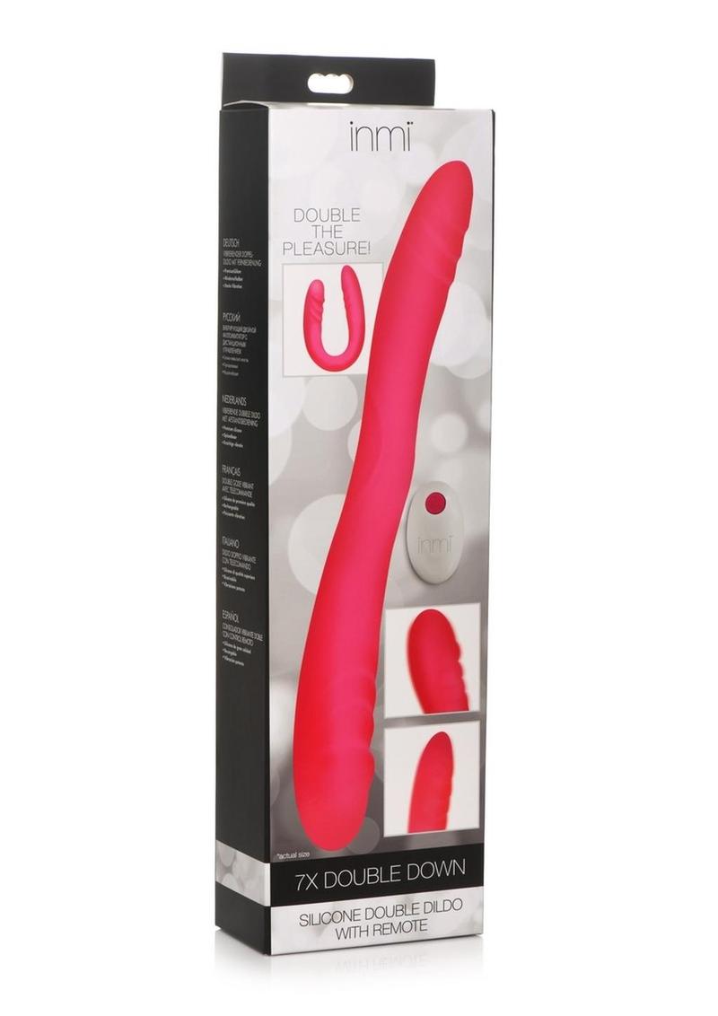Inmi Double Down Silicone Double Dildo with Remote Control
