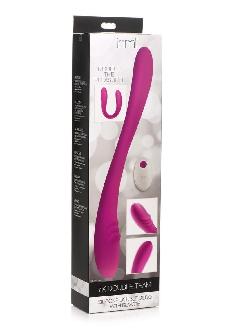 Inmi Double Down Silicone Double Dildo with Remote Control