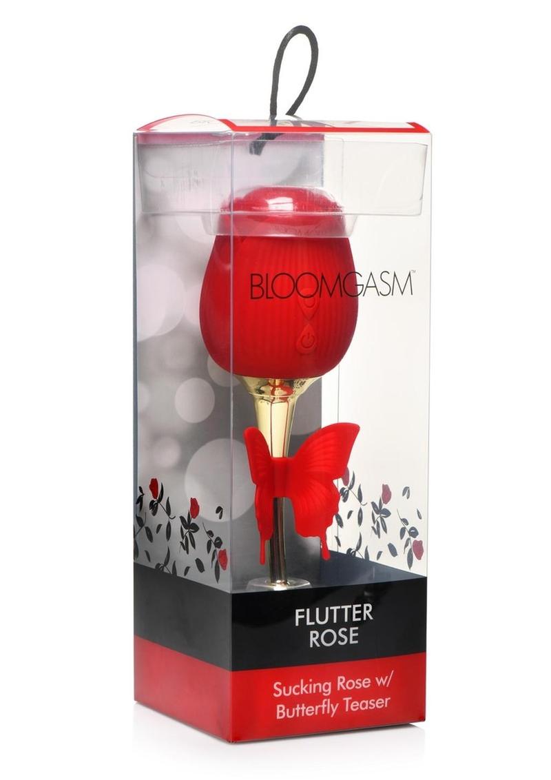Bloomgasm Flutter Rose Rechargeable Silicone Sucking Rose