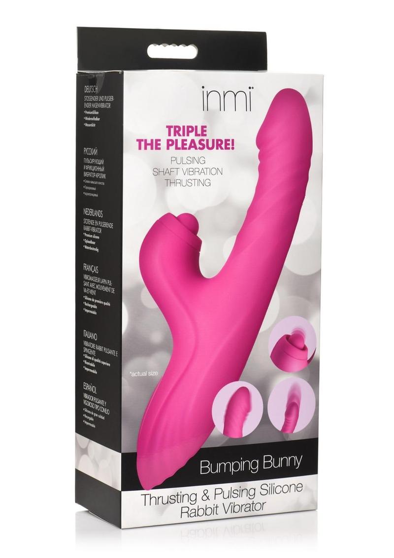 Inmi Bumping Bunny Thrusting Pulsing Silicone Rabbit Vibrator