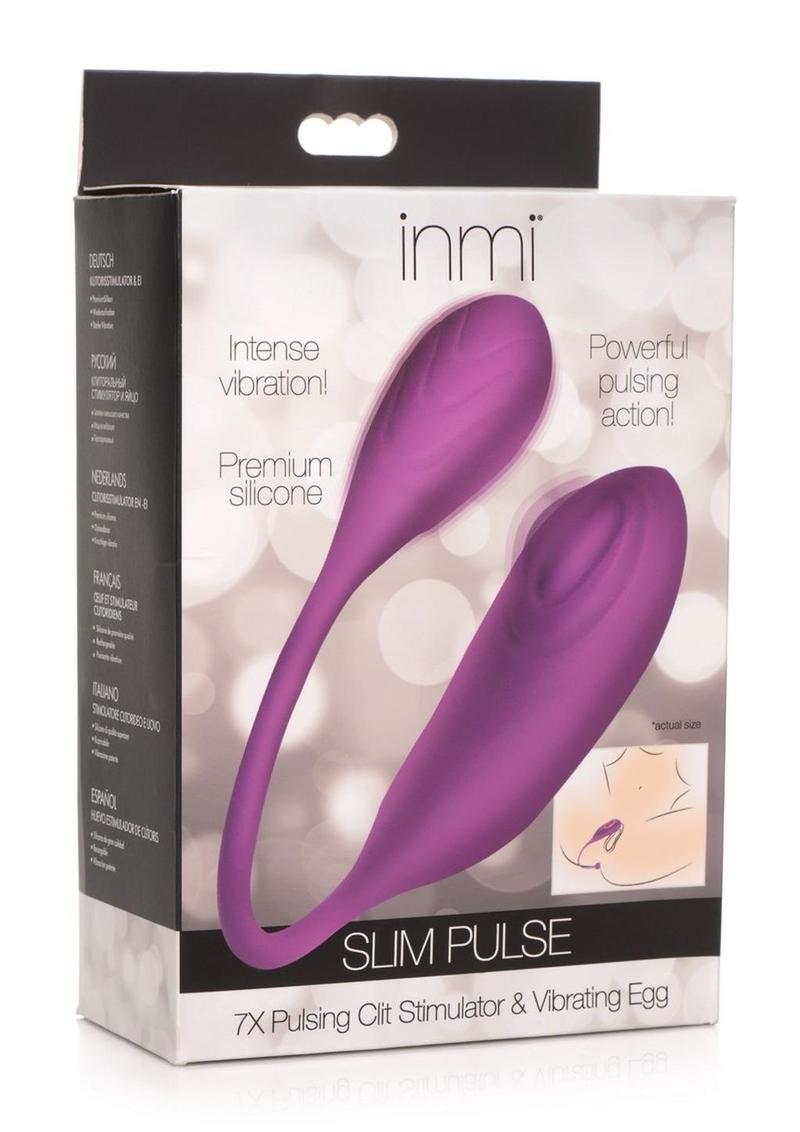 Inmi Slim Pulse 7X Pulsing Clit Stimulator & Egg Vibrators