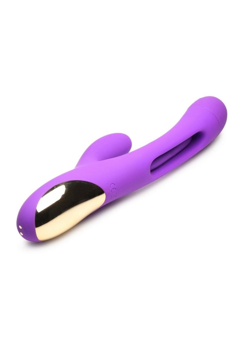 Inmi Tri Flick Flicking Rechargeable Silicone Rabbit Vibrator