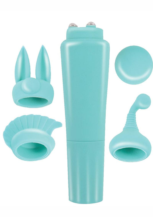 Intense Clit Teaser Kit Mini Vibrator with Silicone Attachments