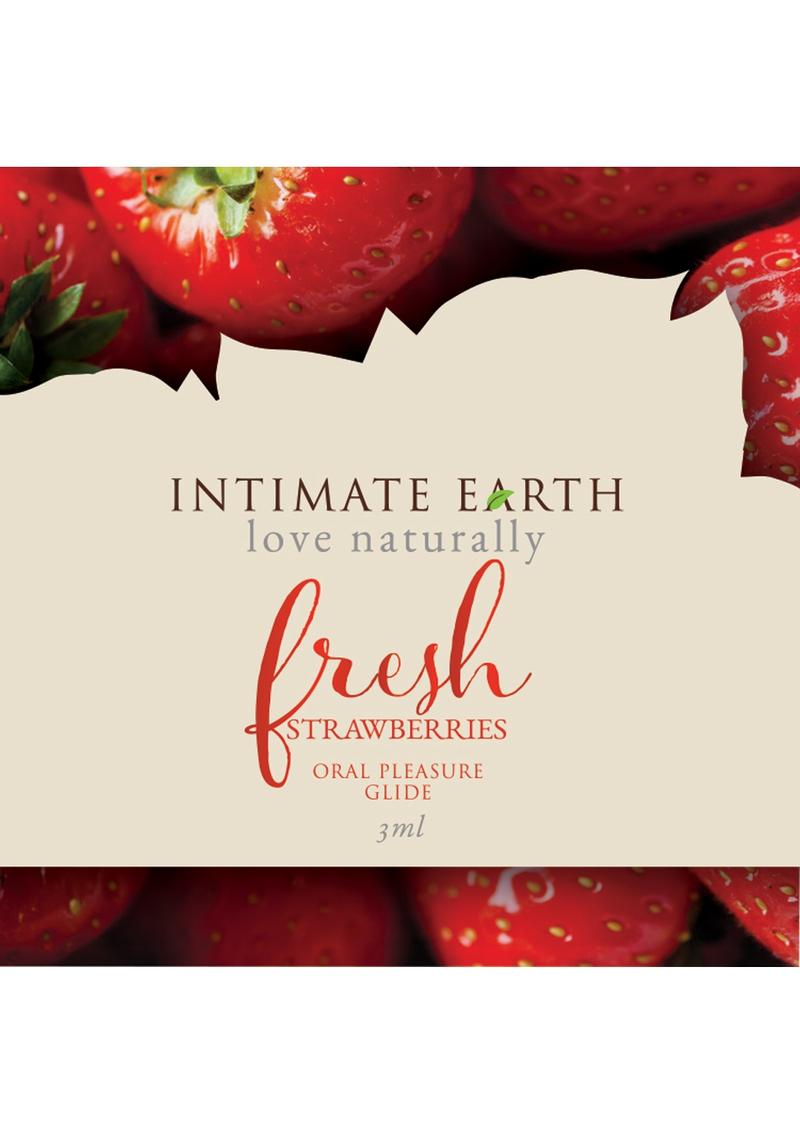 Intimate Earth Fresh Strawberries Natural Flavors Glide
