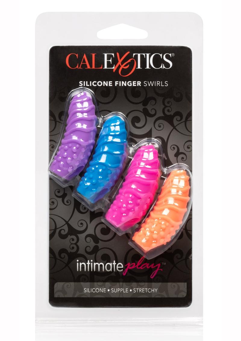 CalExotics Intimate Play Silicone Finger Swirls Assorted
