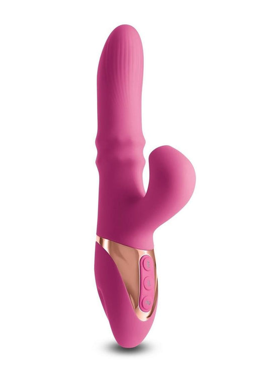 Inya Enamour Rechargeable Rabbit Vibrator with Air Pulse Clitoral Stimulator
