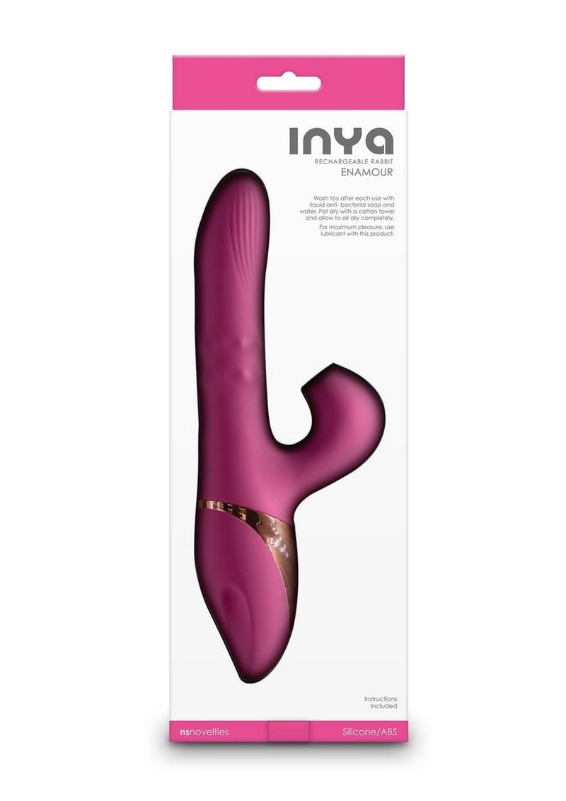 Inya Enamour Rechargeable Rabbit Vibrator with Air Pulse Clitoral Stimulator