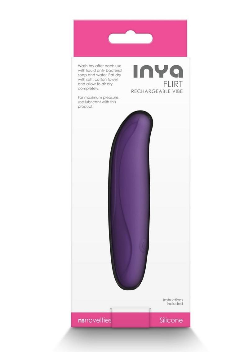 Inya Flirt Rechargeable Silicone Vibrator - Lavender