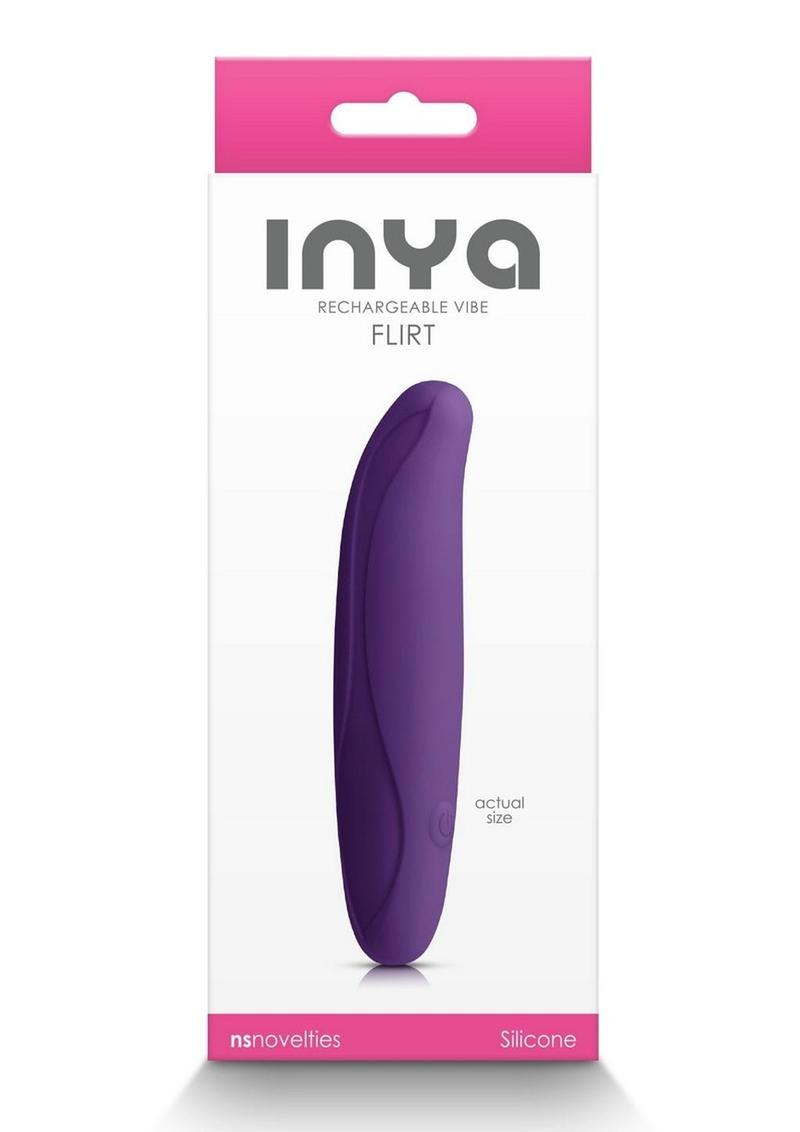 Inya Flirt Rechargeable Silicone Vibrator - Lavender