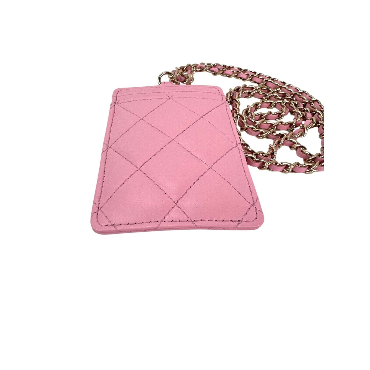 Chanel lambskin Quilted Card Holder on a Chain