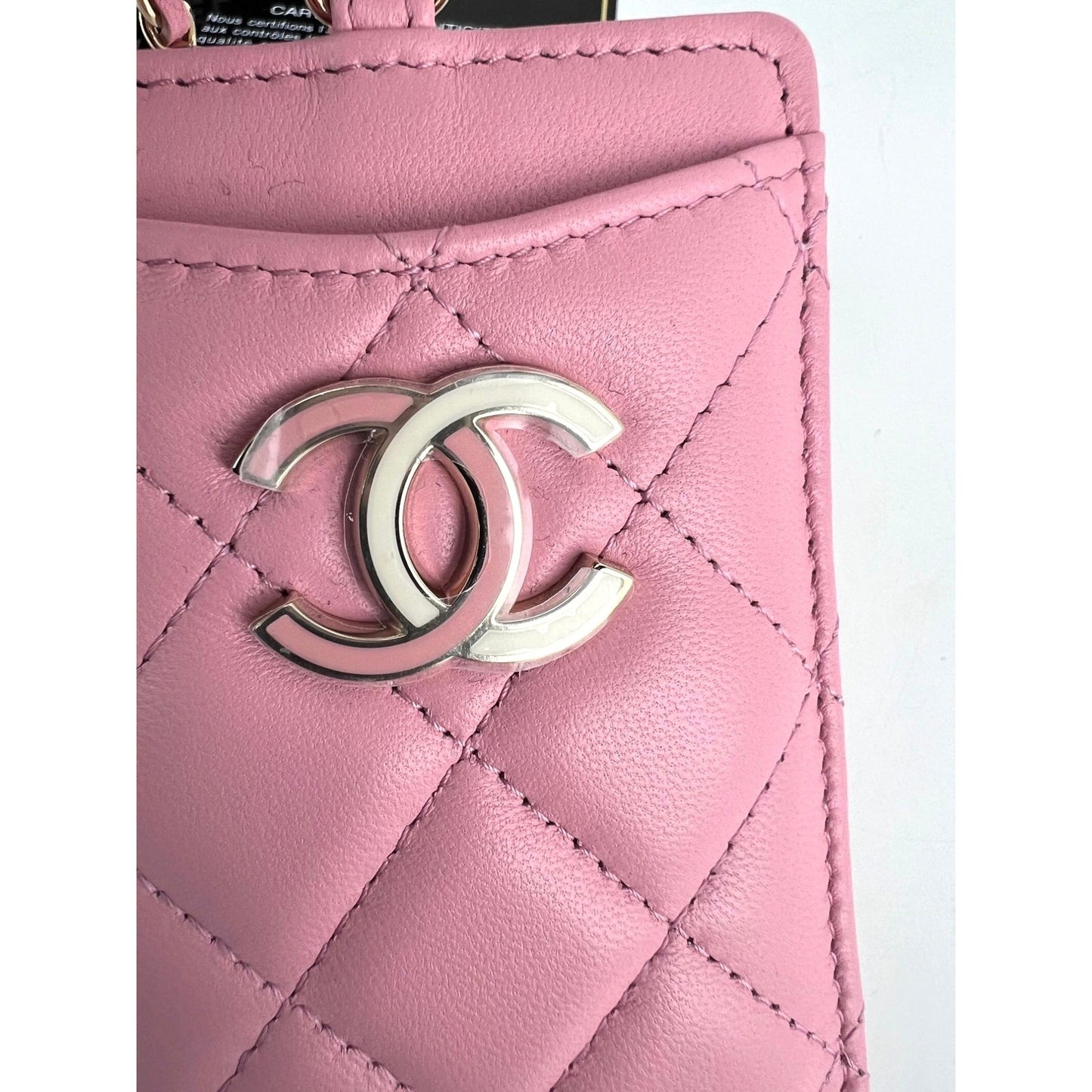 Chanel lambskin Quilted Card Holder on a Chain