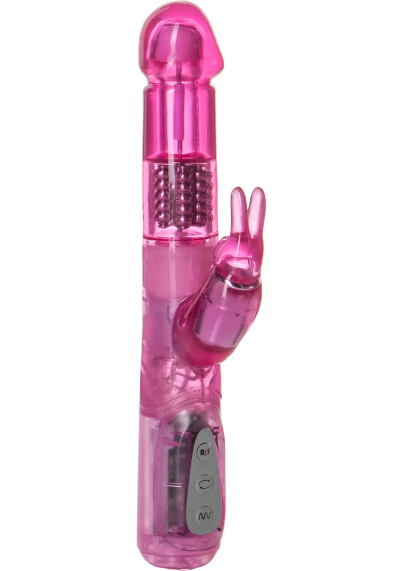 Jack Rabbit 7-Function Beaded Pink Rabbit Vibrator